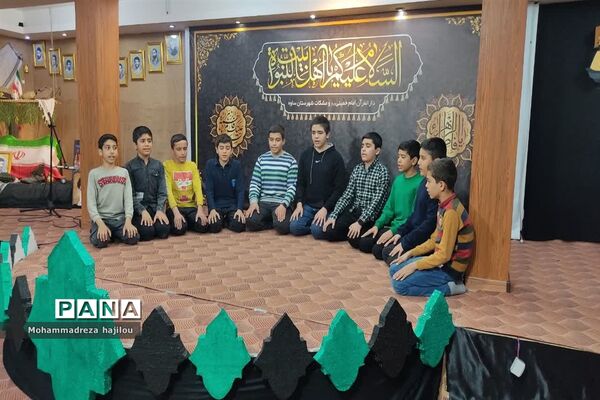 مراسم عزاداری هیات دانش‌آموزی «یاوران مهدی (عج)» شهرستان ساوه