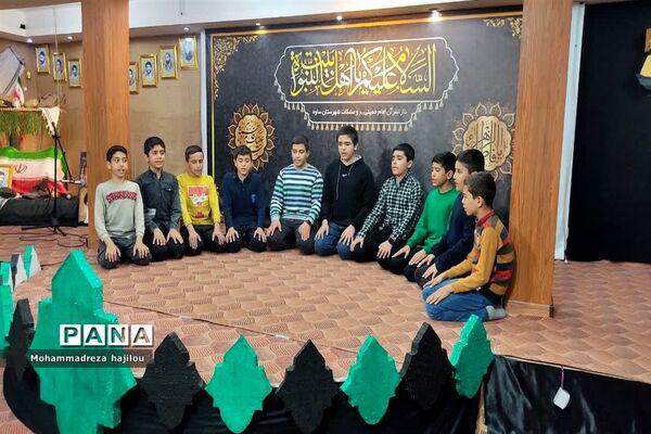 مراسم عزاداری هیات دانش‌آموزی «یاوران مهدی (عج)» شهرستان ساوه