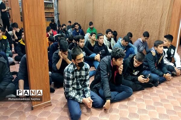 مراسم عزاداری هیات دانش‌آموزی «یاوران مهدی (عج)» شهرستان ساوه
