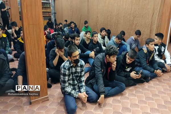 مراسم عزاداری هیات دانش‌آموزی «یاوران مهدی (عج)» شهرستان ساوه