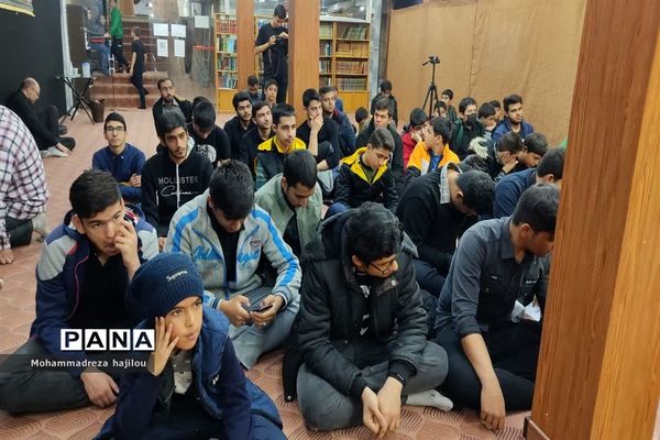 مراسم عزاداری هیات دانش‌آموزی «یاوران مهدی (عج)» شهرستان ساوه