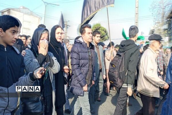 تشییع پیکر مطهر شهید مدافع حرم در گیلان