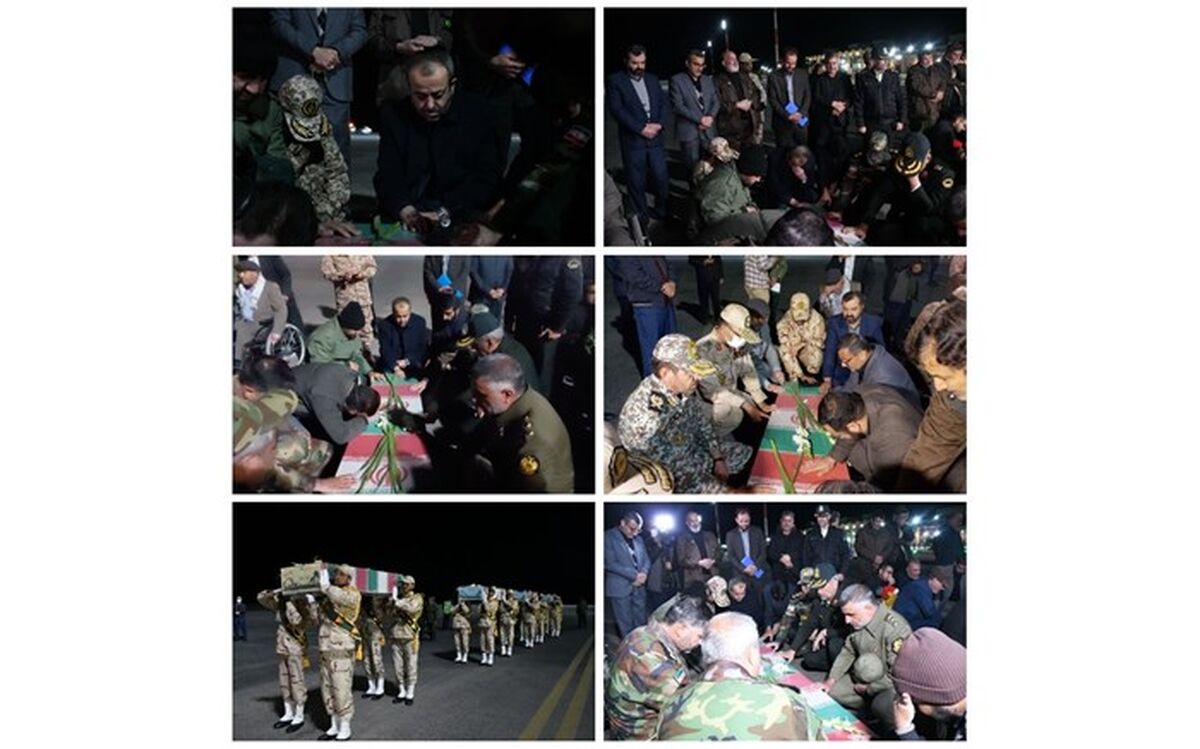 پیکر مطهر ۵ شهید گمنام وارد استان خراسان جنوبی شد