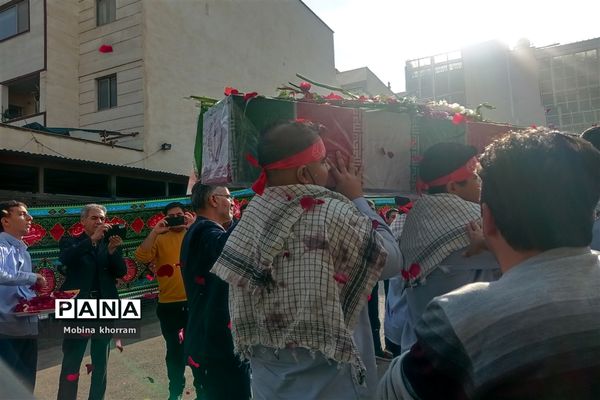 مراسم استقبال از پیکر شهید گمنام درمدرسه پسرانه خورسندیان(۲)