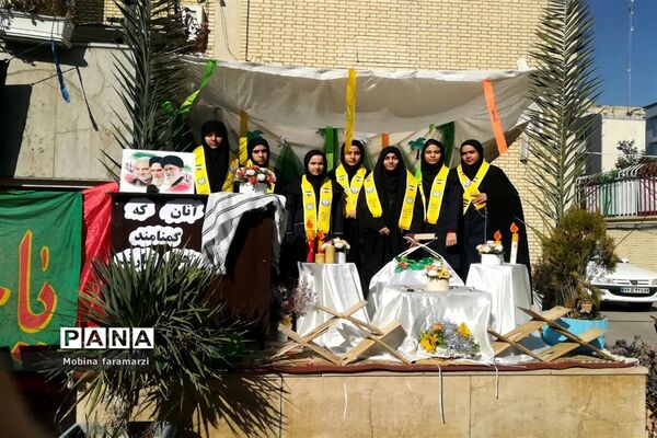 تشییع باشکوه شهید گمنام در آموزشگاه دکتر حسابی ناحیه 2 شیراز