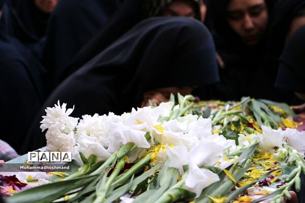 تشییع پیکر شهدای گمنام در مدارس آموزش و پرورش ناحیه 2قزوین