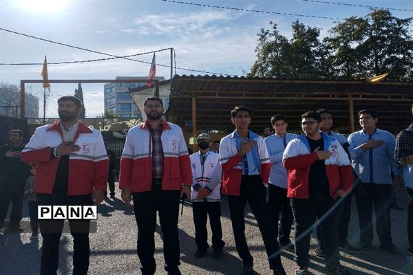 مراسم استقبال از شهید گمنام در عباس آباد