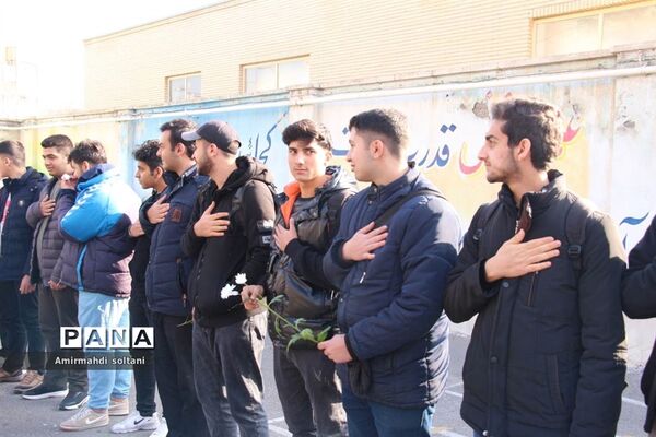 تشیع مهمان فاطمی در مدرسه شاهد تبریز