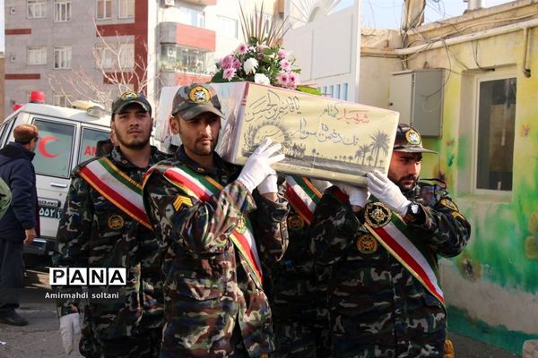 تشیع مهمان فاطمی در مدرسه شاهد تبریز