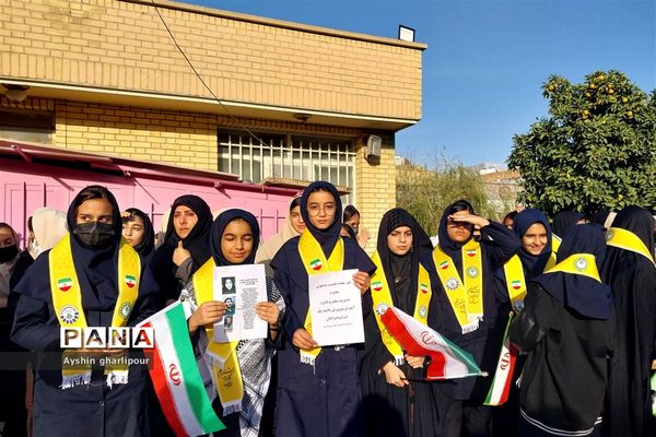 مراسم استقبال شهید گمنام در ناحیه یک شیراز