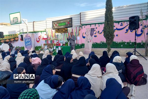 مراسم استقبال شهید گمنام در ناحیه یک شیراز