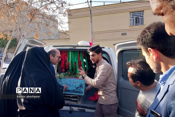 مراسم استقبال شهید گمنام در ناحیه یک شیراز