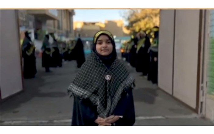 ‌محفل انس دانش‌آموزان مدرسه شاهد مریم قم با شهید گمنام/ فیلم