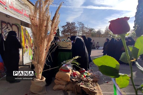 آیین استقبال و تشییع شهید گمنام در مدارس شهرستان سروستان