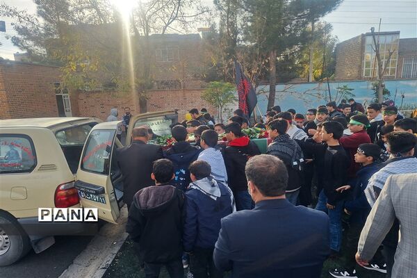 مراسم وداع با پیکرشهید گمنام در شهرستان  تربت جام