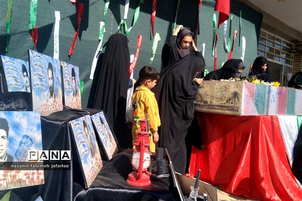 آیین استقبال از پیکر مطهر شهید گمنام دفاع مقدس در شهر صغاد