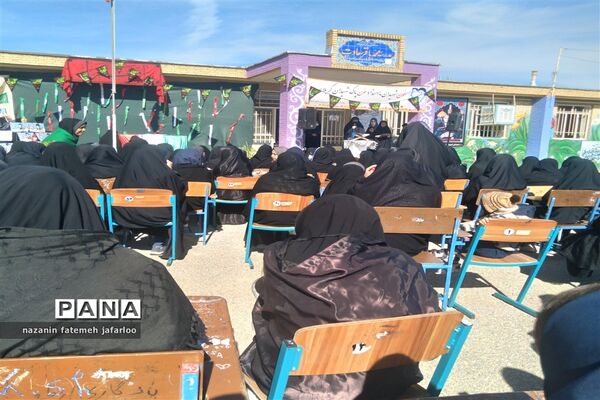 آیین استقبال از پیکر مطهر شهید گمنام دفاع مقدس در شهر صغاد