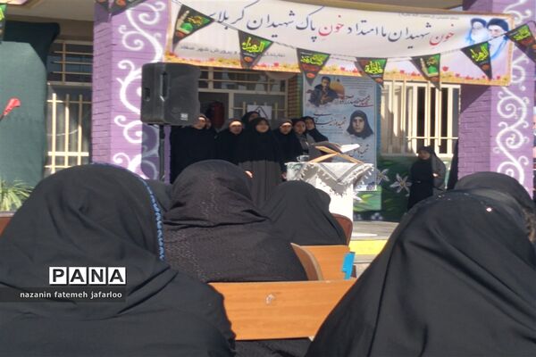 آیین استقبال از پیکر مطهر شهید گمنام دفاع مقدس در شهر صغاد