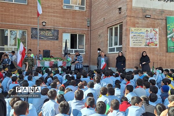 تشییع شهید گمنام در دبستان معارف 6 ناحیه 3 شیراز