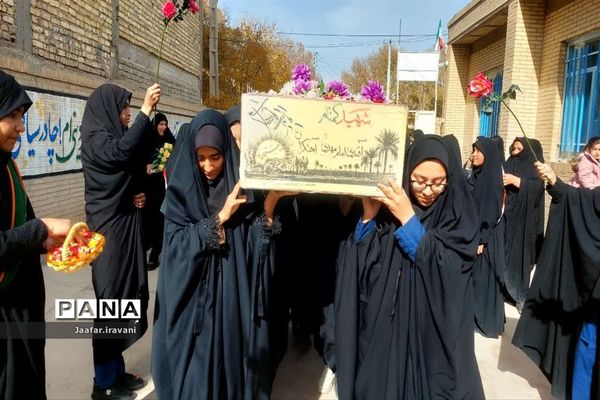 مراسم استقبال از شهید گمنام در شهرستان مروست