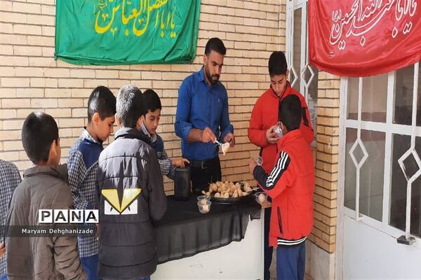 برپایی موکب به‌مناسبت شهادت حضرت فاطمه زهرا (س) در مهریز
