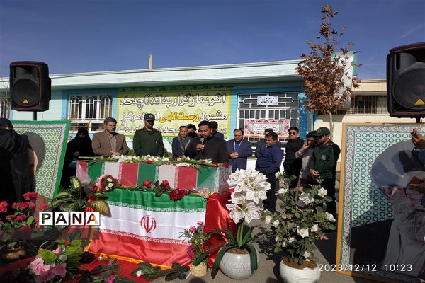 تشییع شهید گمنام در اداره آموزش و پرورش شهرستان کاشمر