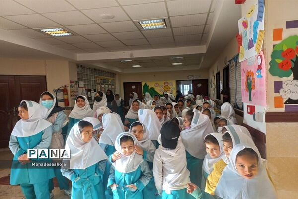 برپایی موکب فاطمی در آموزشگاه صدیقه‌کبری شهرستان فیروزکوه