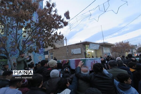 تشییع شهید گمنام در شهر درق