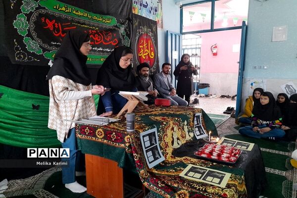 مراسم سوگواری دهه دوم فاطمیه در مدارس کوهمره نودان