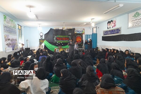 مراسم سوگواری دهه دوم فاطمیه در مدارس کوهمره نودان