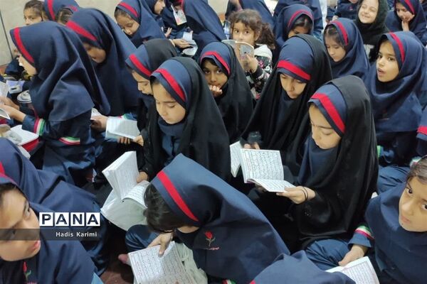 مراسم سوگواری دهه دوم فاطمیه در مدارس کوهمره نودان