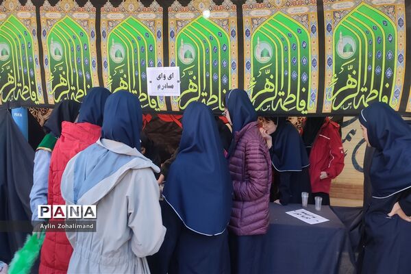 آیین سوگواری حضرت فاطمه زهرا(س) در مدرسه شاهد کوثر شهرستان رباط کریم