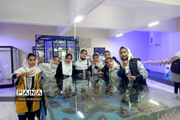 بازدید دانش‌آموزان مدرسه ظریف‌کارفرد از موزه تاریخ طبیعی