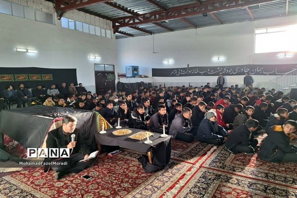 مراسم وداع با شهید گمنام و عزاداری ایام فاطمیه در خلیل‌آباد