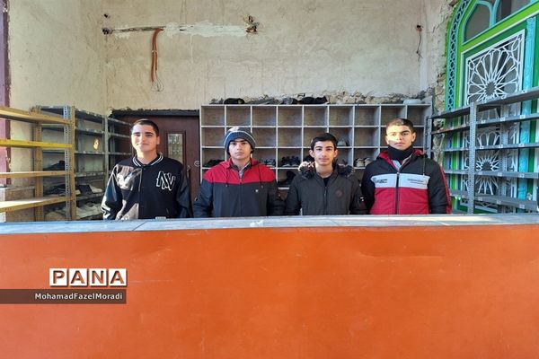 مراسم وداع با شهید گمنام و عزاداری ایام فاطمیه در خلیل‌آباد