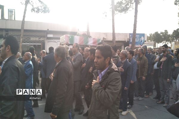 مراسم وداع با شهید گمنام و عزاداری ایام فاطمیه در خلیل‌آباد