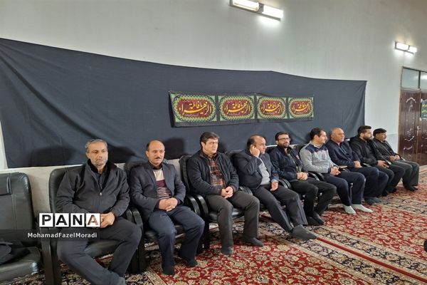 مراسم وداع با شهید گمنام و عزاداری ایام فاطمیه در خلیل‌آباد