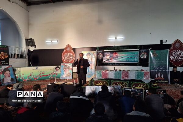 مراسم وداع با شهید گمنام و عزاداری ایام فاطمیه در خلیل‌آباد