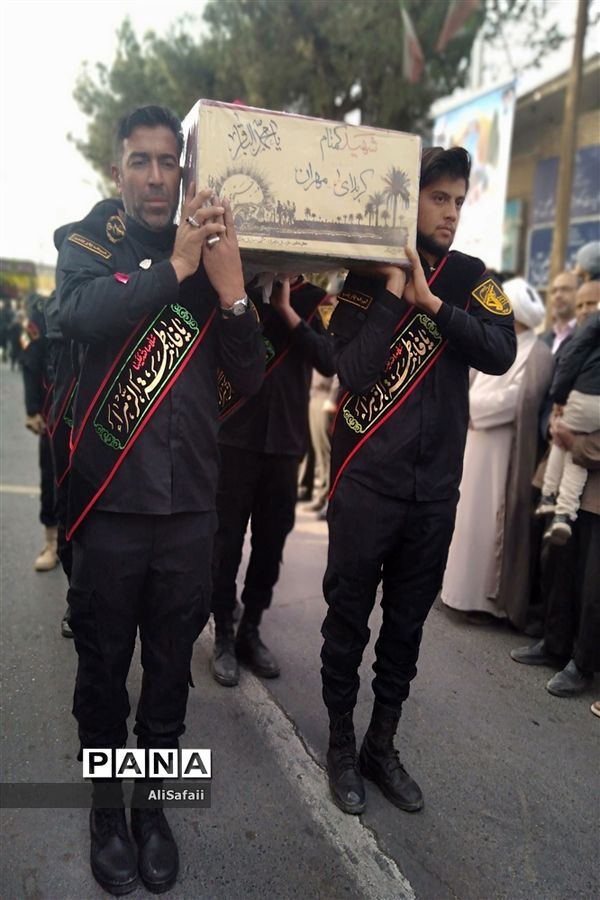 مراسم وداع با شهید گمنام و عزاداری ایام فاطمیه در خلیل‌آباد