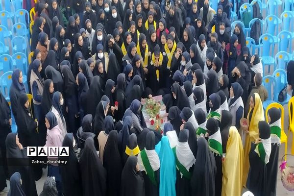 تشییع باشکوه پیکر مطهر شهید گمنام در مدارس شهرستان جهرم