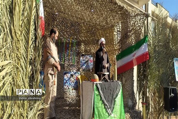 تشییع باشکوه پیکر مطهر شهید گمنام در مدارس شهرستان جهرم