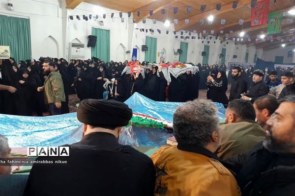 تشییع پیکر شهدای گمنام در مازندران