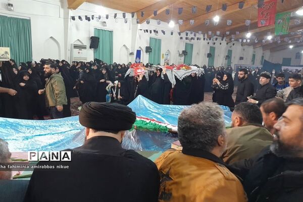 تشییع پیکر شهدای گمنام در مازندران