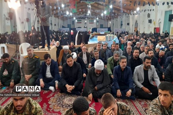 تشییع پیکر شهدای گمنام در مازندران