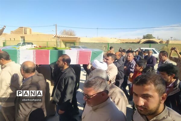 مراسم استقبال از شهید گمنام در مدارس شهرستان ابرکوه