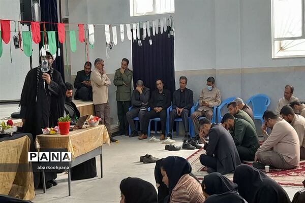 مراسم استقبال از شهید گمنام در مدارس شهرستان ابرکوه