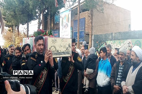 مراسم تشییع پیکر شهید گمنام در شهرستان خلیل آباد