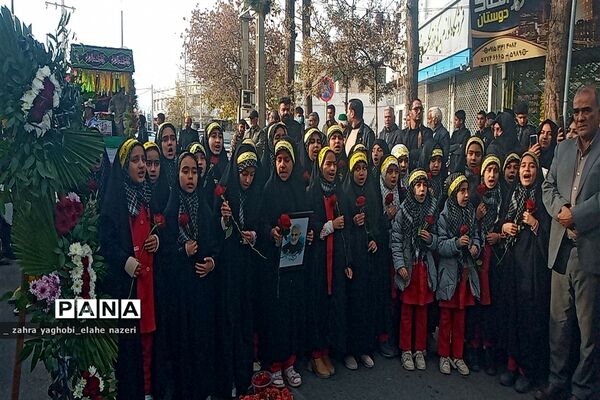 مراسم تشییع پیکر شهید گمنام در شهرستان خلیل آباد