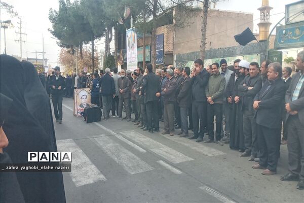 مراسم تشییع پیکر شهید گمنام در شهرستان خلیل آباد