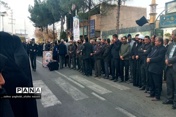 مراسم تشییع پیکر شهید گمنام در شهرستان خلیل آباد